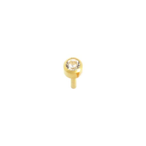 Caflon 24ct Gold Studs x 12 Regular Crystal